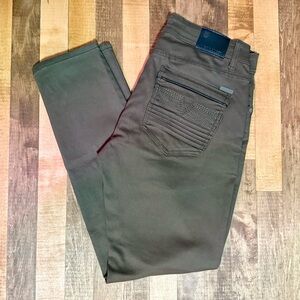Nick Danger Slim Fit Moto Pants – Olive Green – Size 34x30